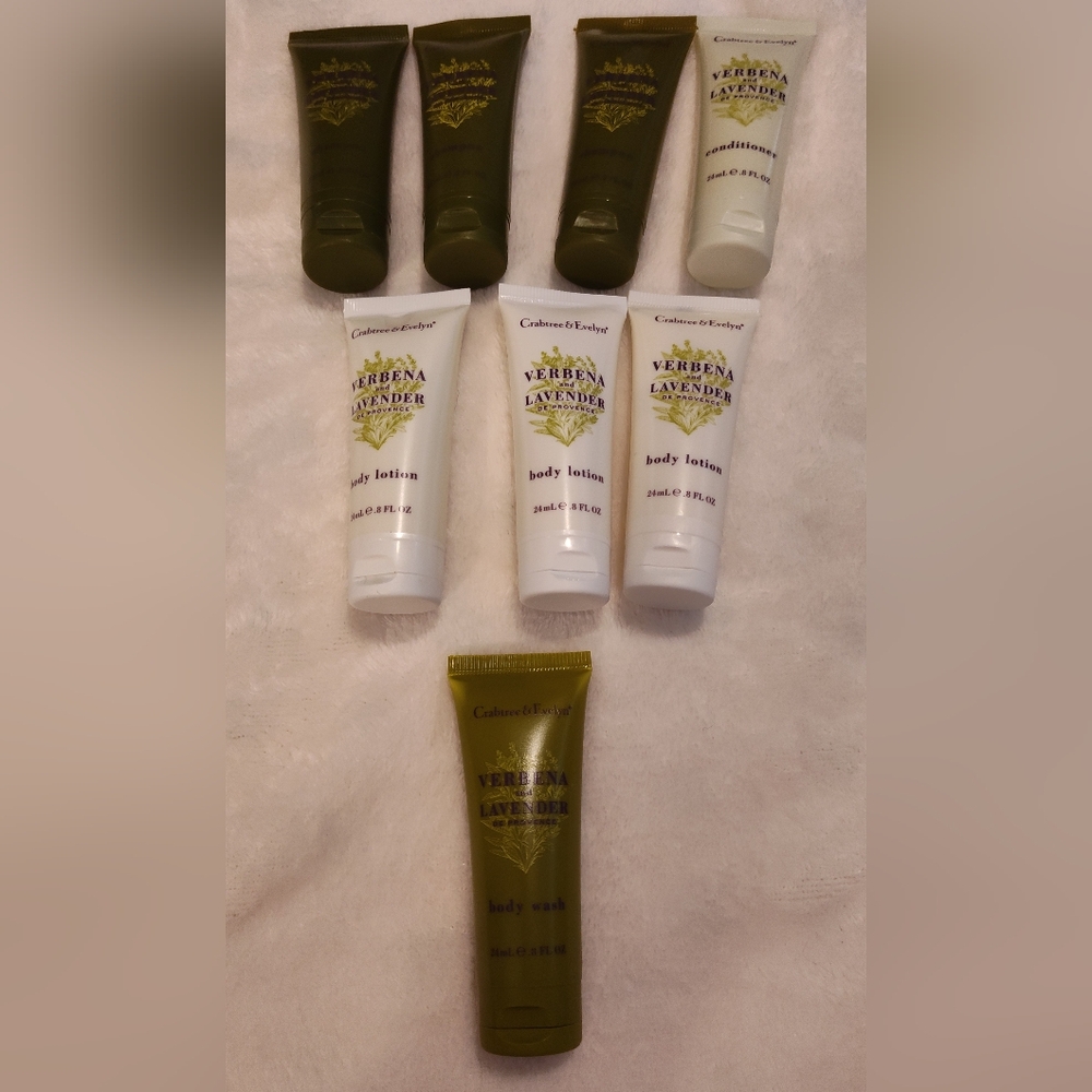 NEW! Crabtree And Evelyn Trial Size Hygiene Products (8ct)